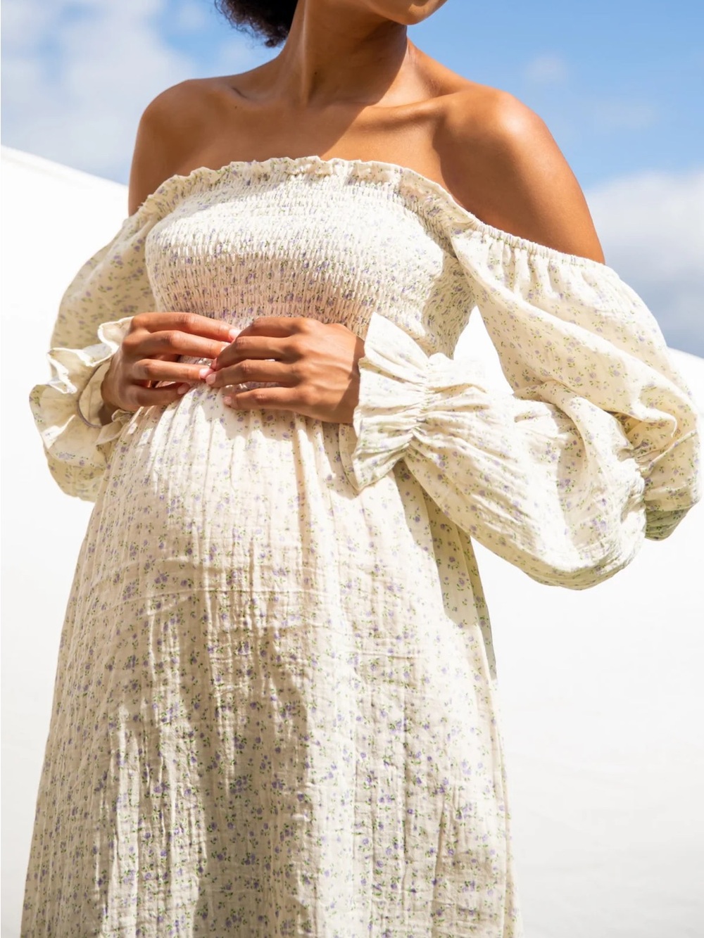 Nothing Fits But - Floral Dress Maternity